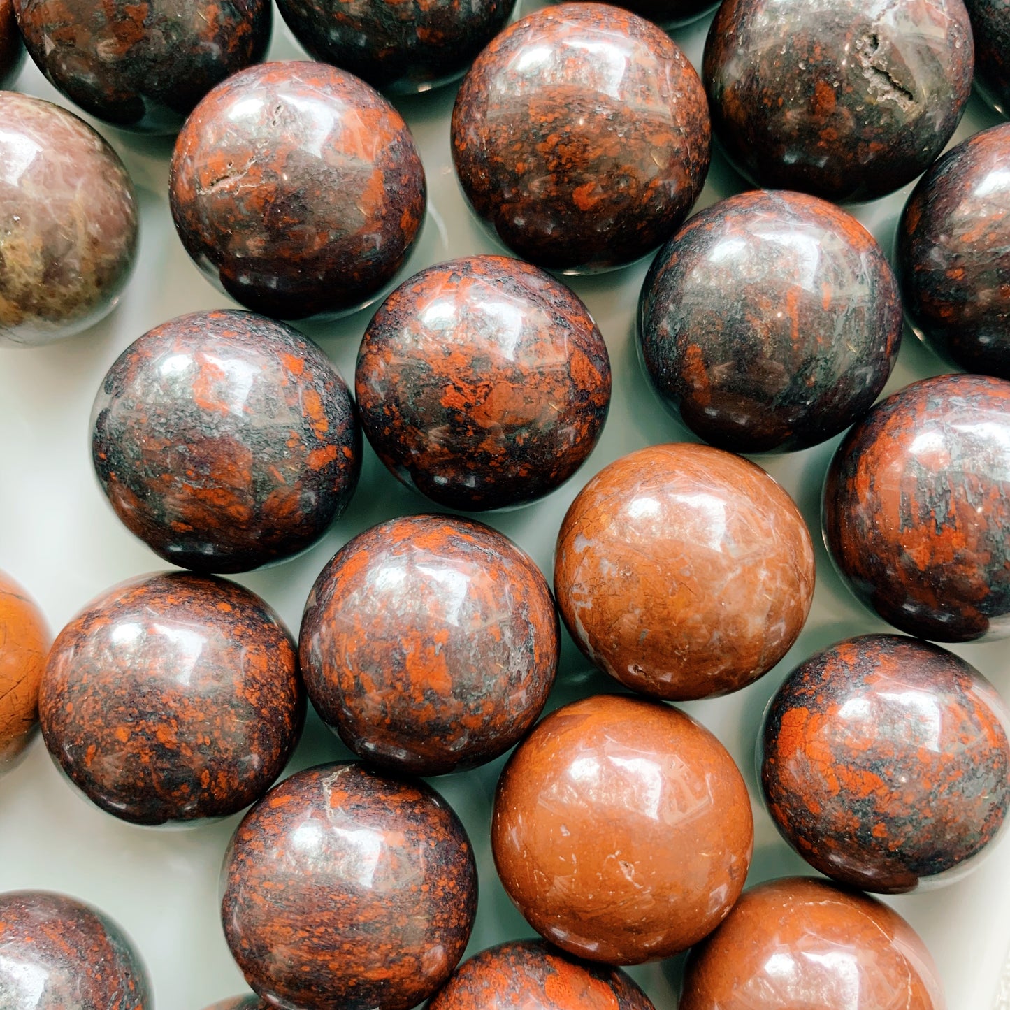 Brecciated Jasper Sphere