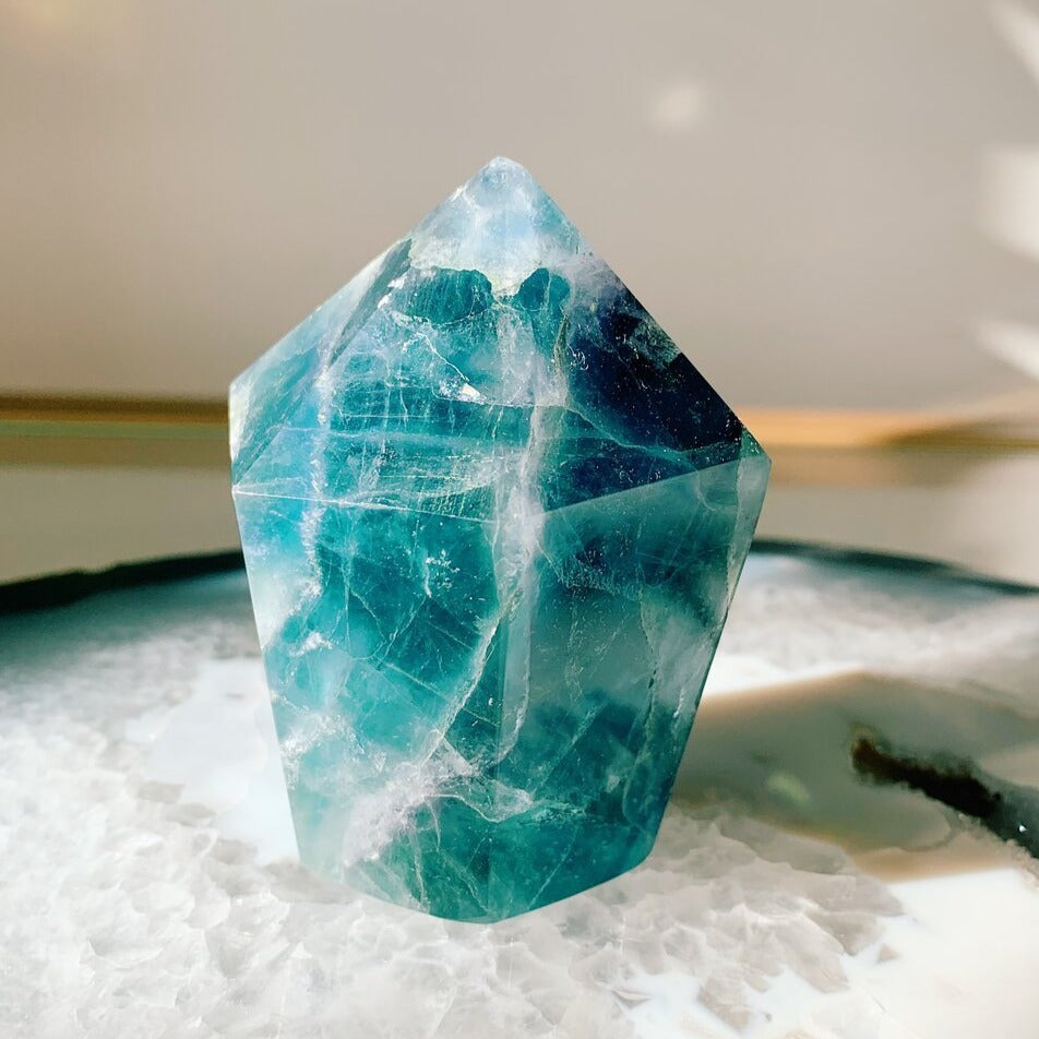 Fluorite Short Tower 2.5" - 3"