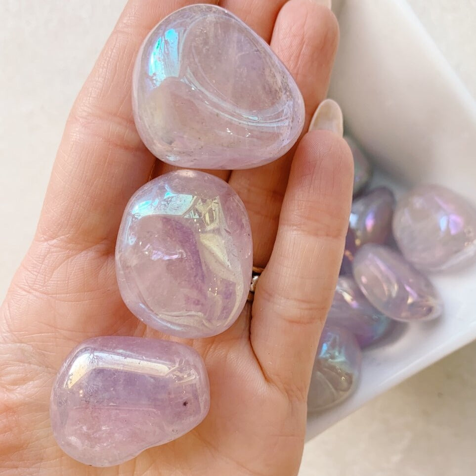 Angel Aura Quartz  Tumbled