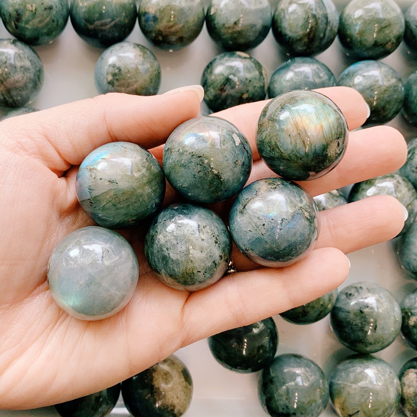Labradorite Spheres