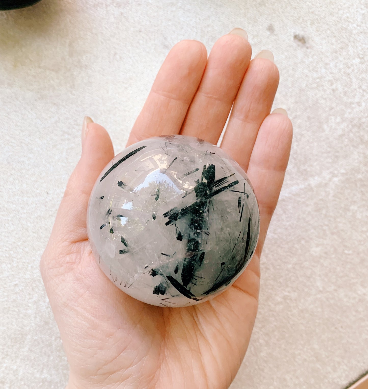 Tourmaline Quartz Spheres