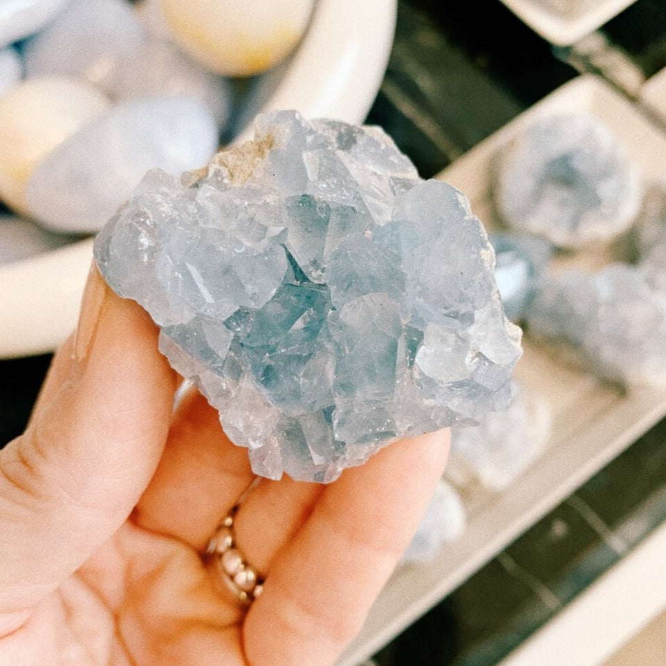 Blue Celestite Geode
