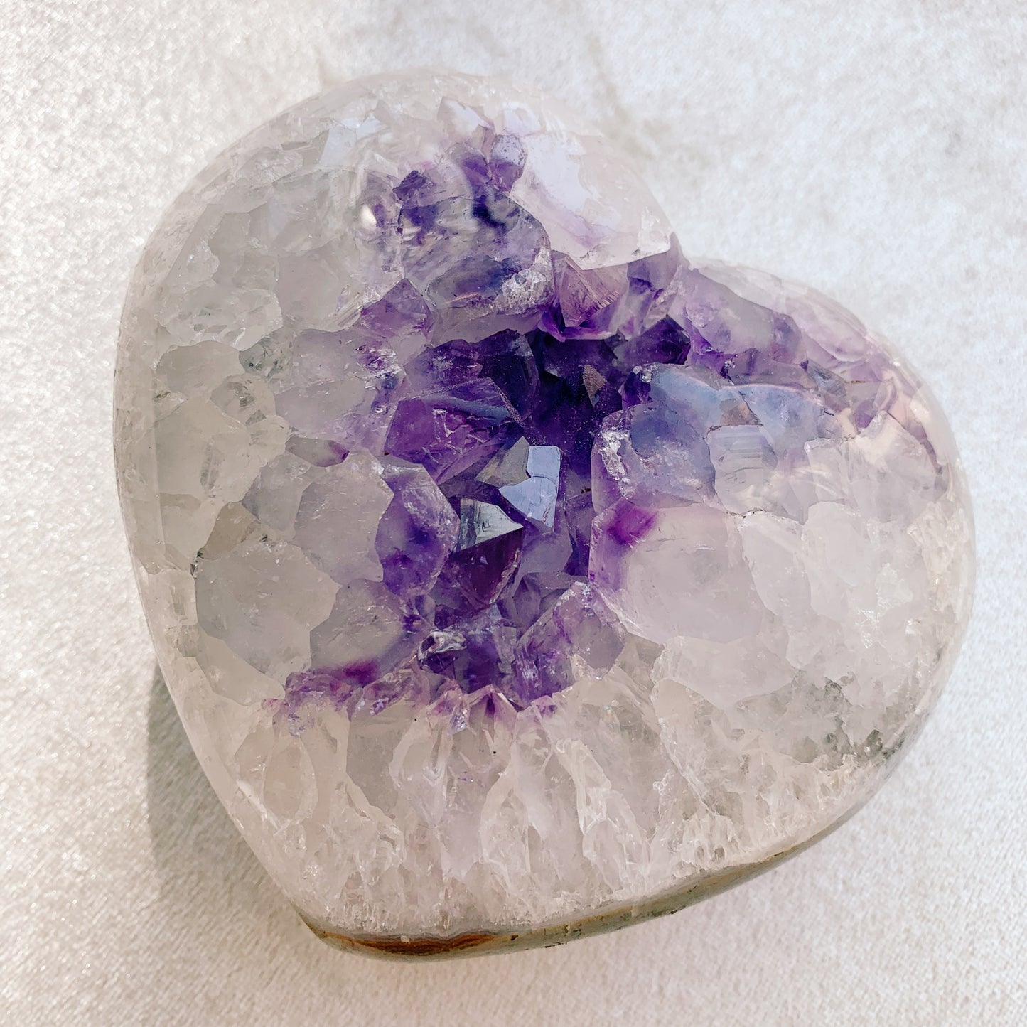 Large Amethyst Heart Cluster