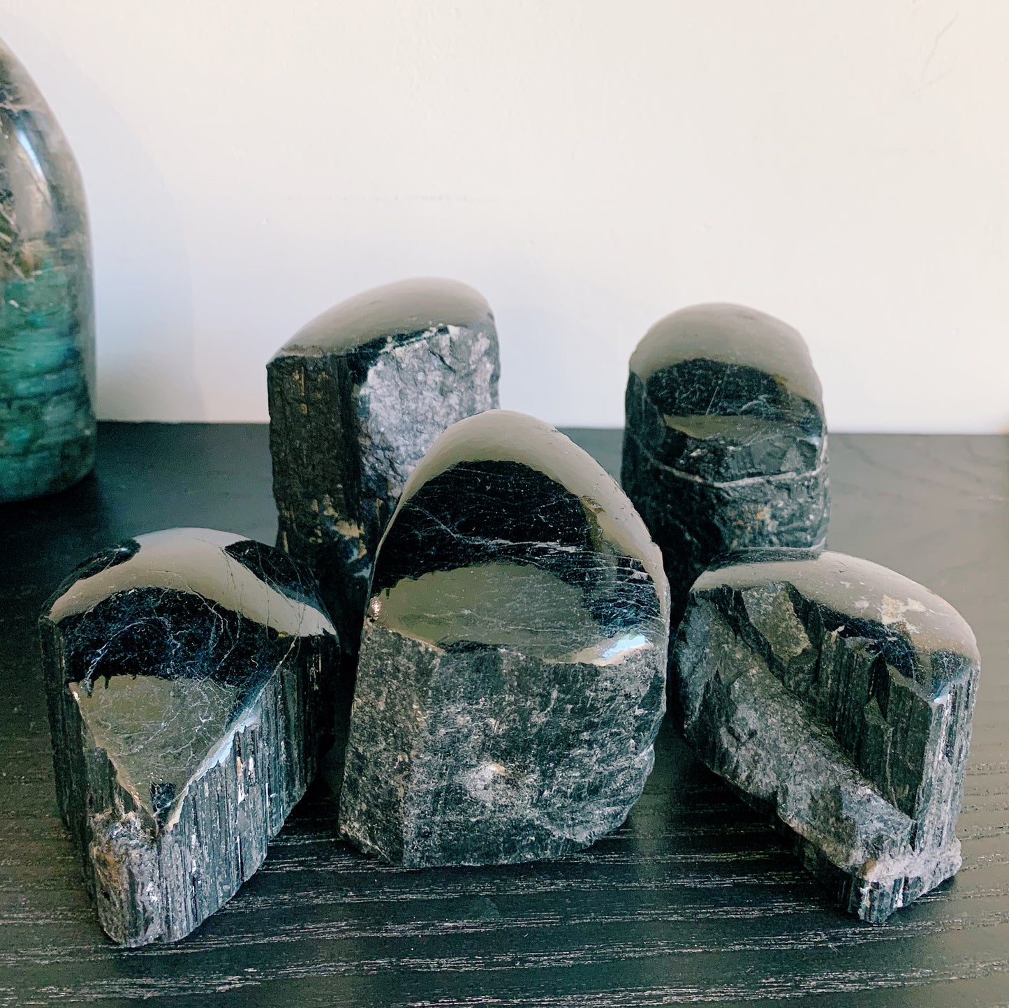 Black Tourmaline Polished Stump
