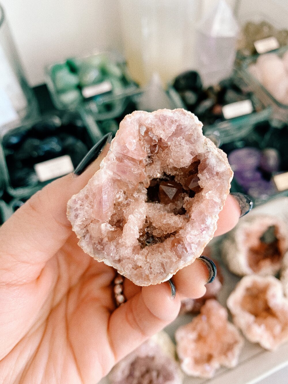 Pink Amethyst Geode