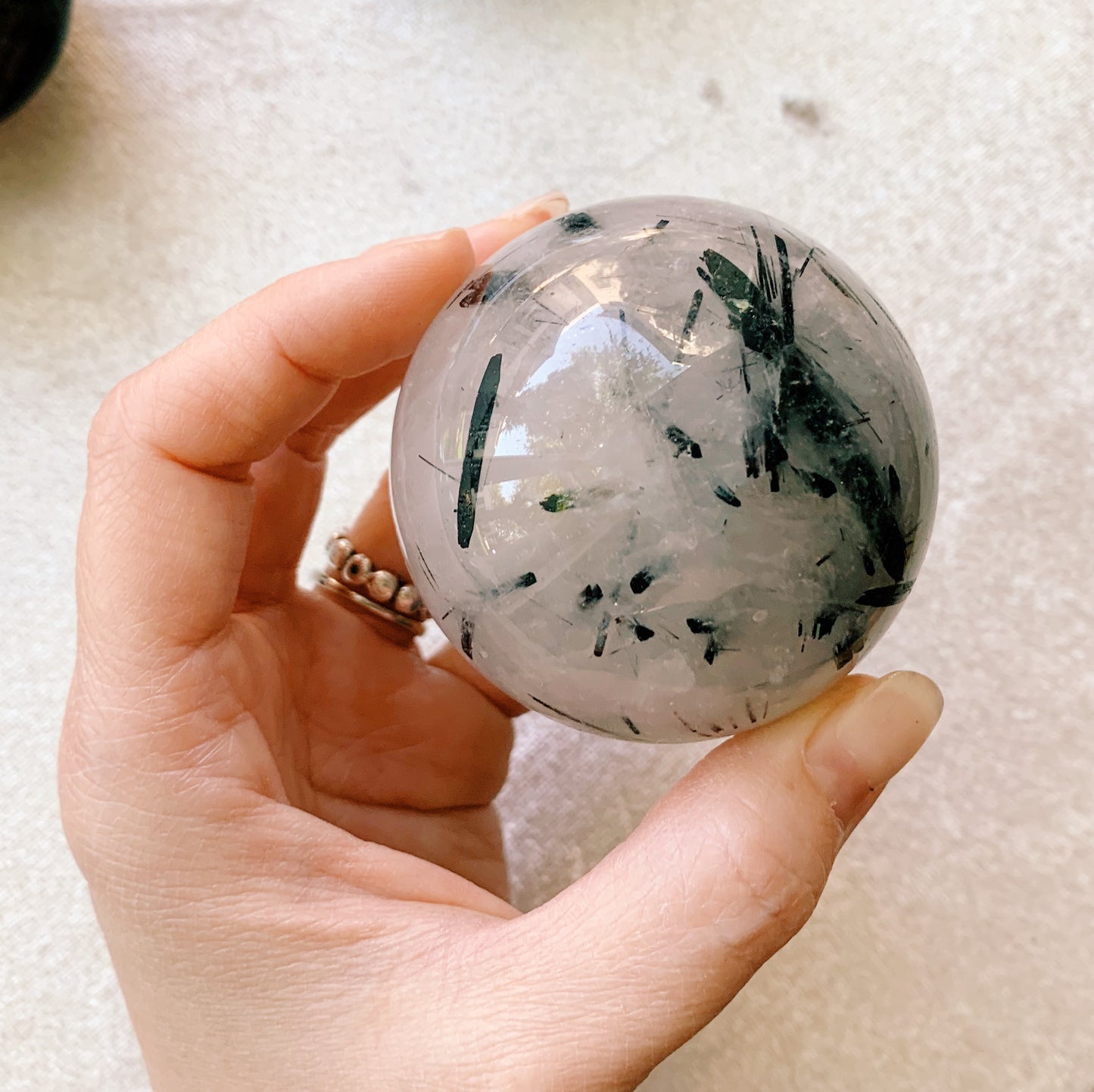 Tourmaline Quartz Spheres