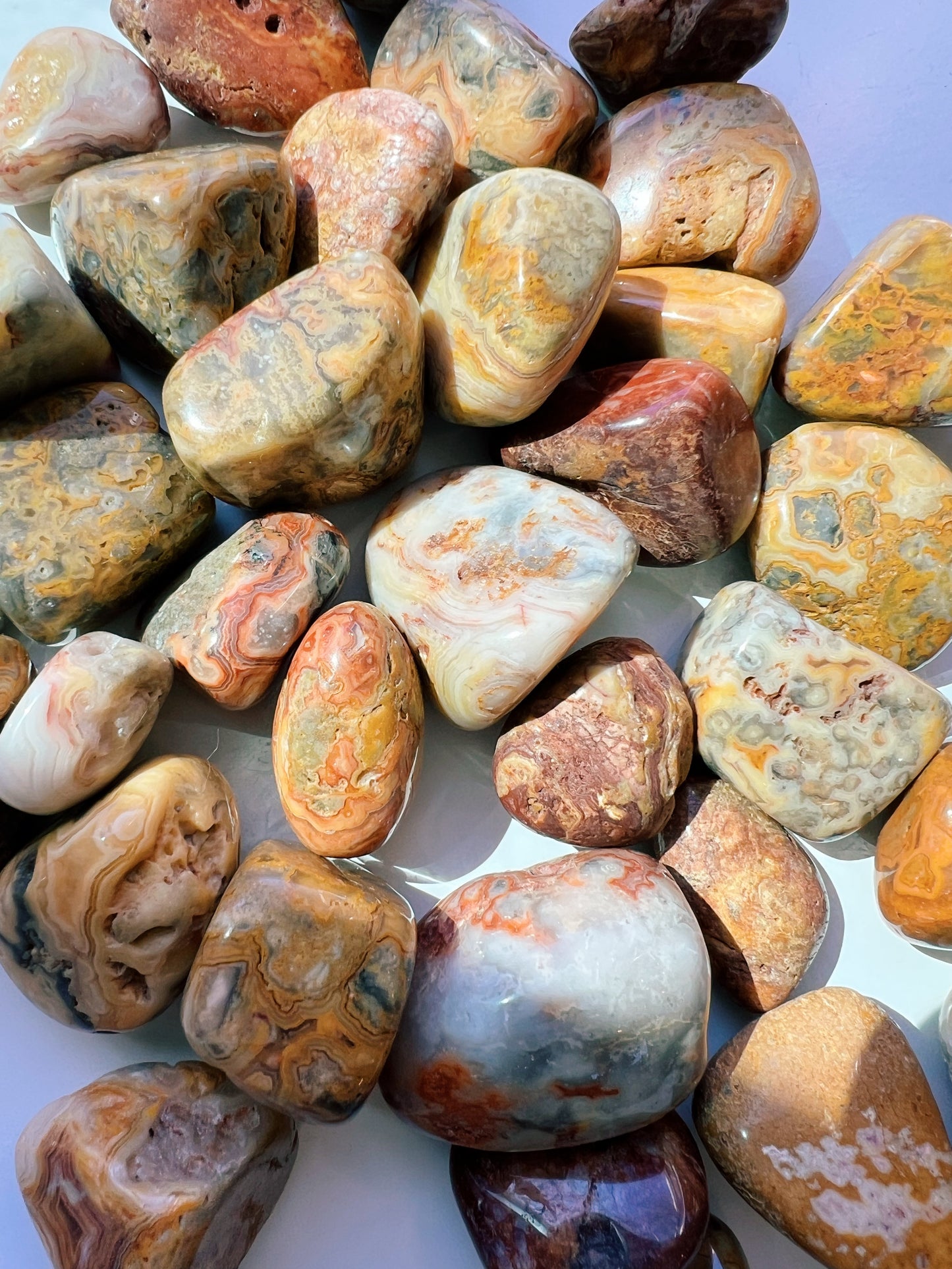 Crazy Lace Agate Tumbled Stone