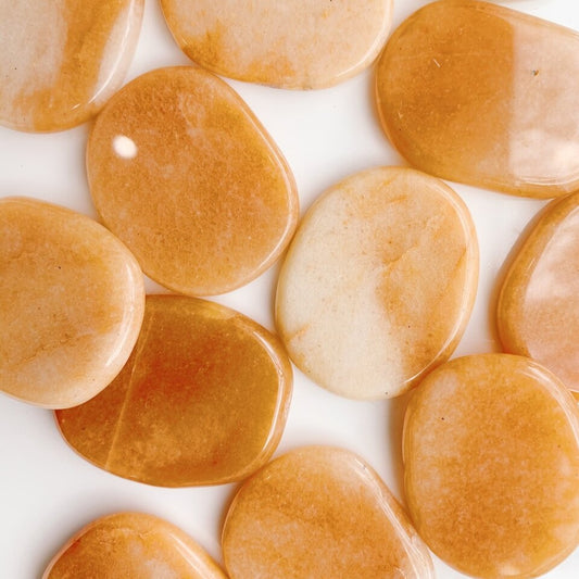 Red Aventurine Flat Stone