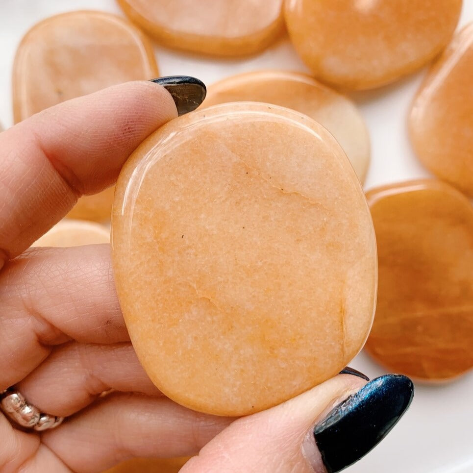 Red Aventurine Flat Stone