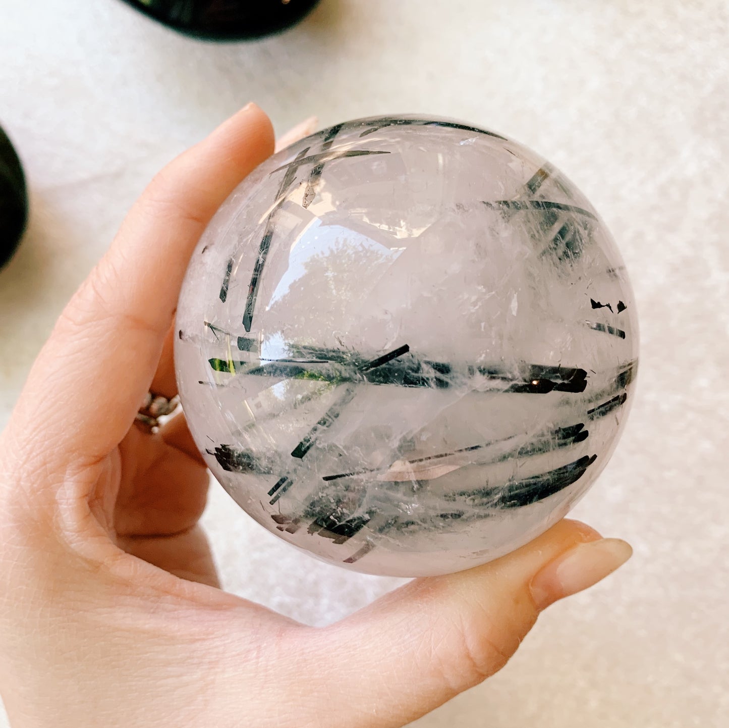 Tourmaline Quartz Spheres