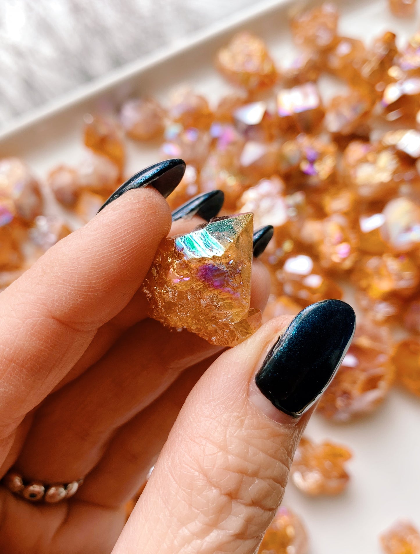 Aura Quartz Chunk - Amber