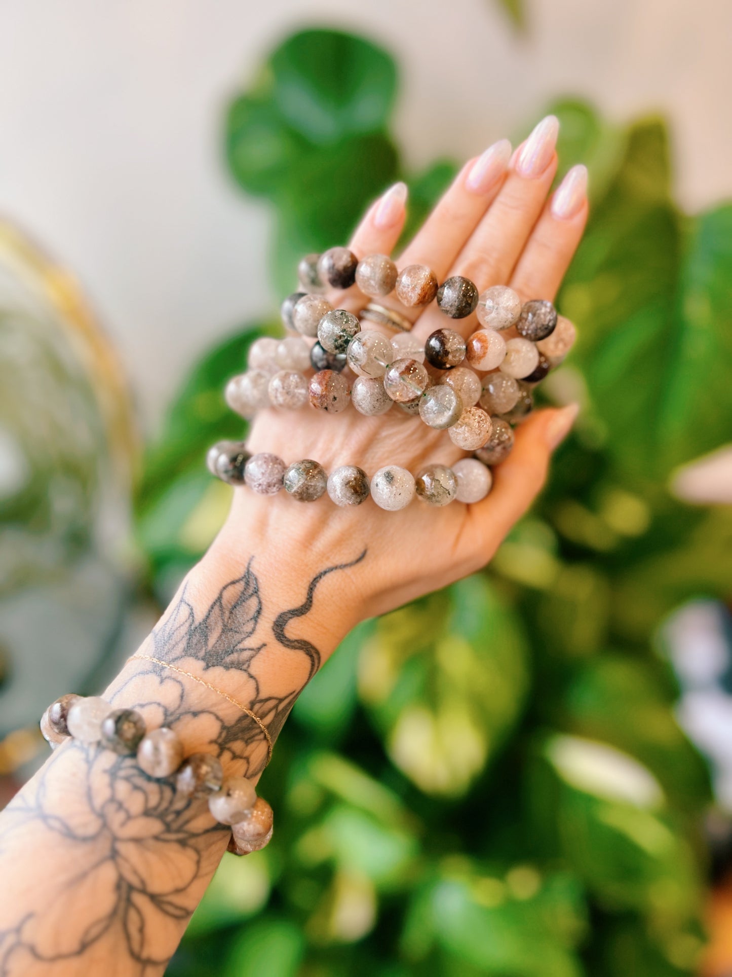 Garden Quartz Beaded Bracelet