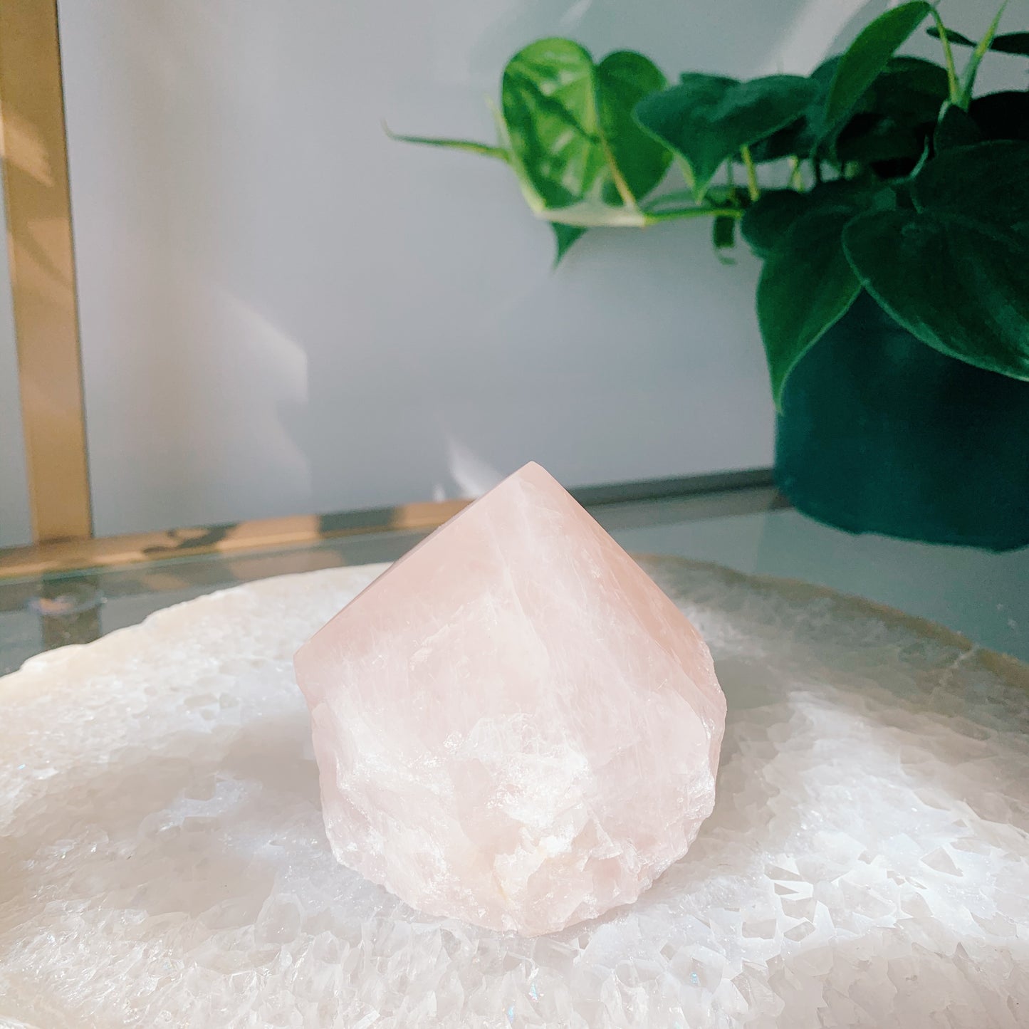 Rose Quartz Cut Point