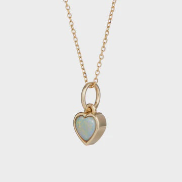Opal Heart Necklace
