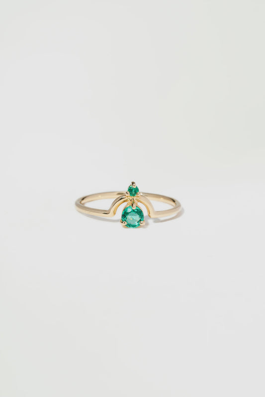Nestled Emerald Ring by wwake