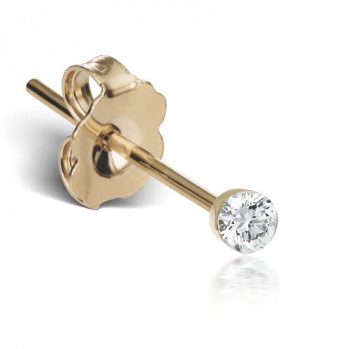 Invisible Set Diamond Ear Studs