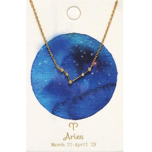 Gold Zodiac Constellation Necklace