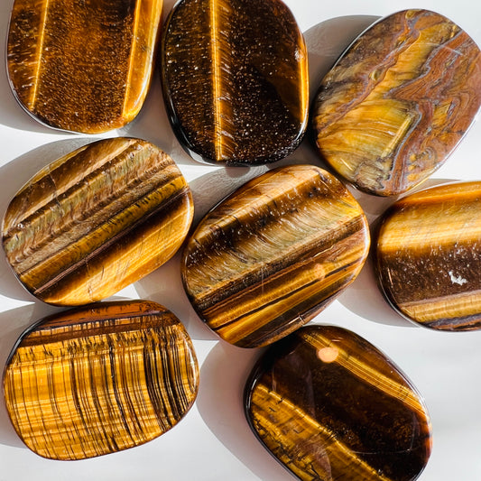 Tiger's Eye Flat Stone
