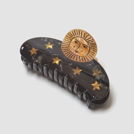 Sun and Stars Hair Claw Clip