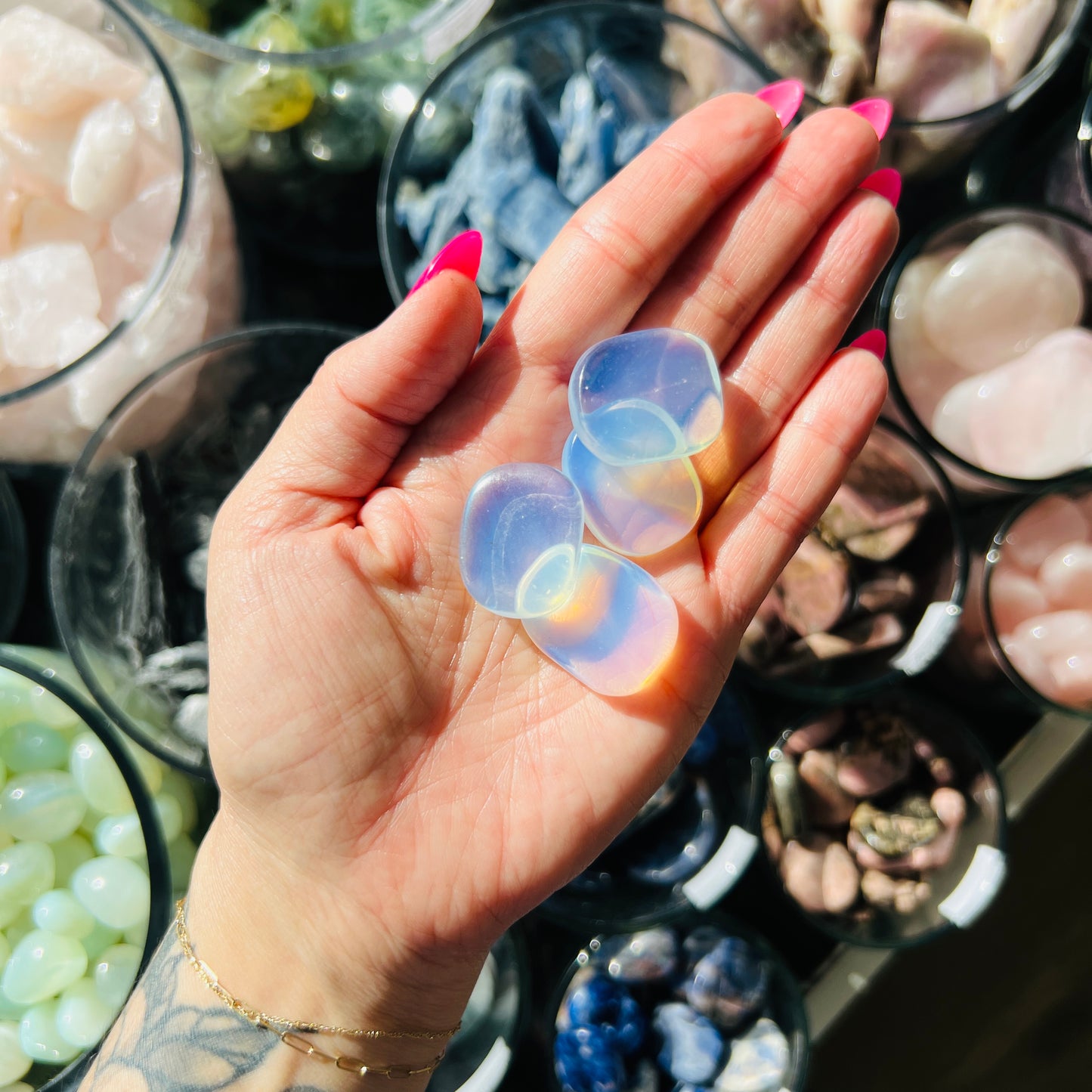 Opalite Flat Stone