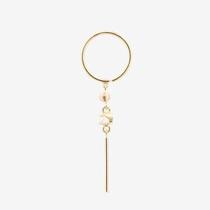 Diamond Huggie Earring - single