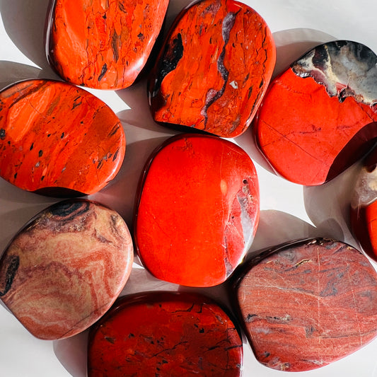 Red Jasper Flat Stone