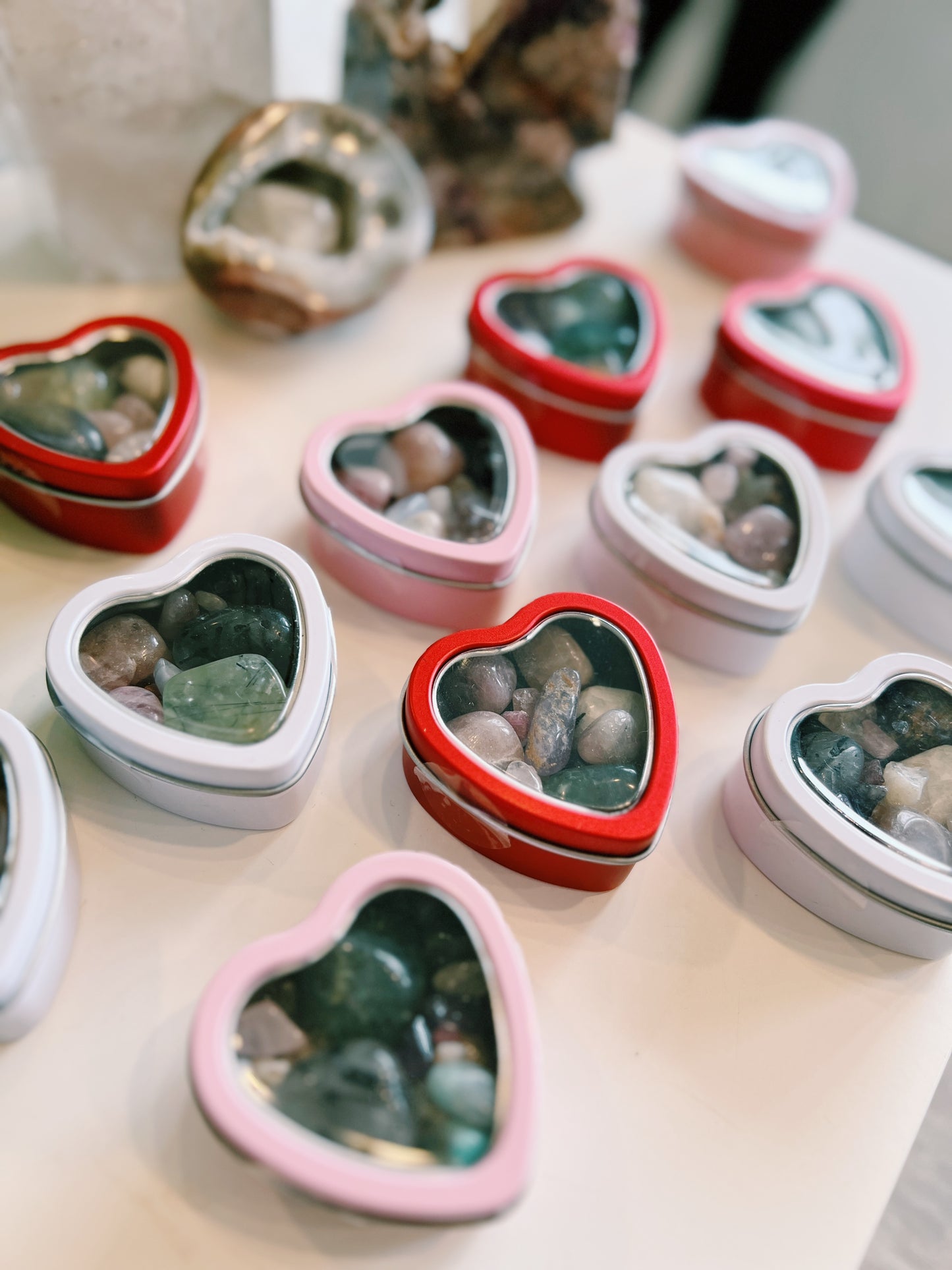 Valentine's Day Crystal Confetti Gift Box