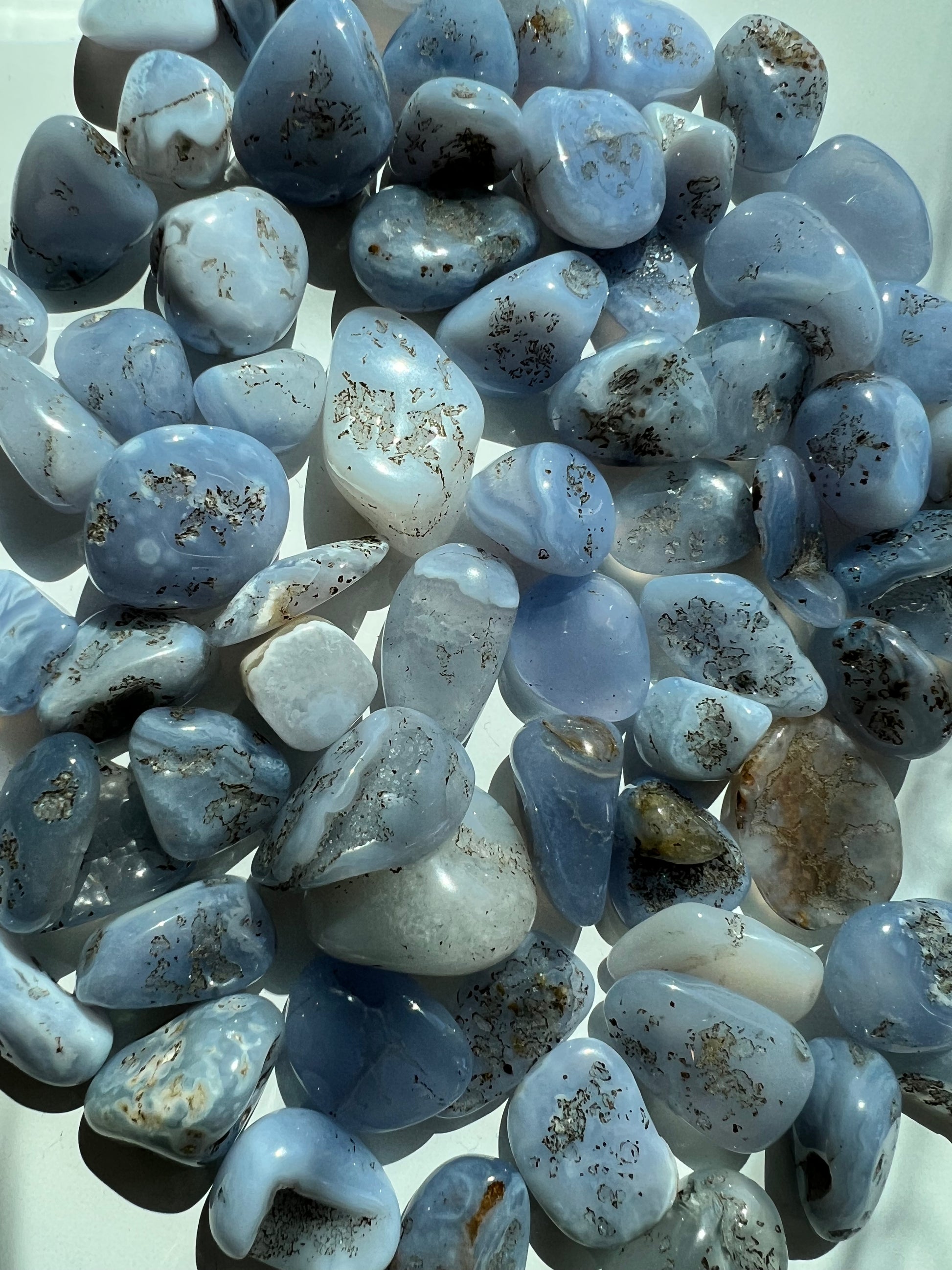 Decayed Gate Blue Tumbled Blue Lace Agate – Spellcraft