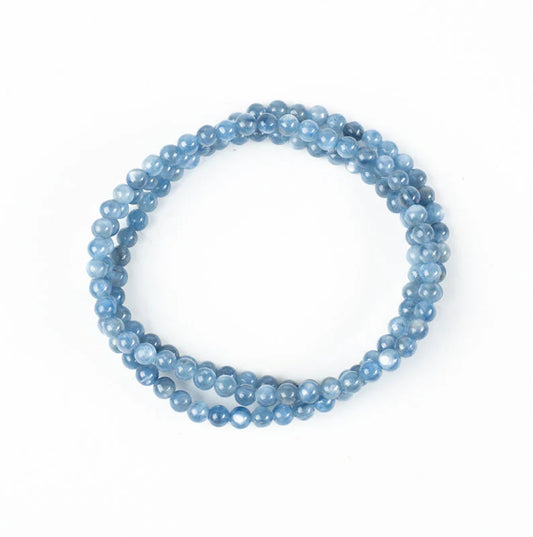 Blue Kyanite Beaded Bracelet