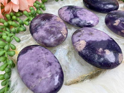 Lepidolite Palm Stone Pillow