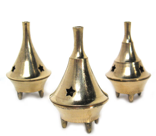 Mini Brass Cone Incense Burner