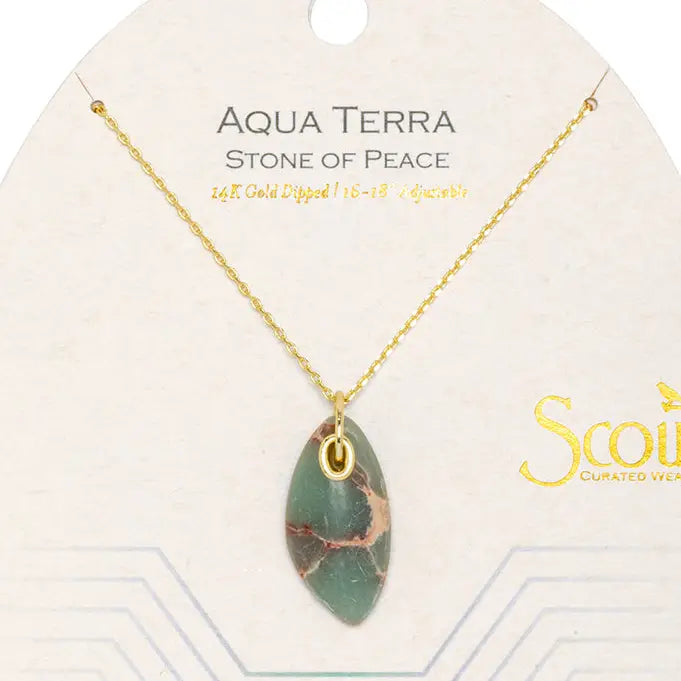 Organic Crystal Pendant Necklace