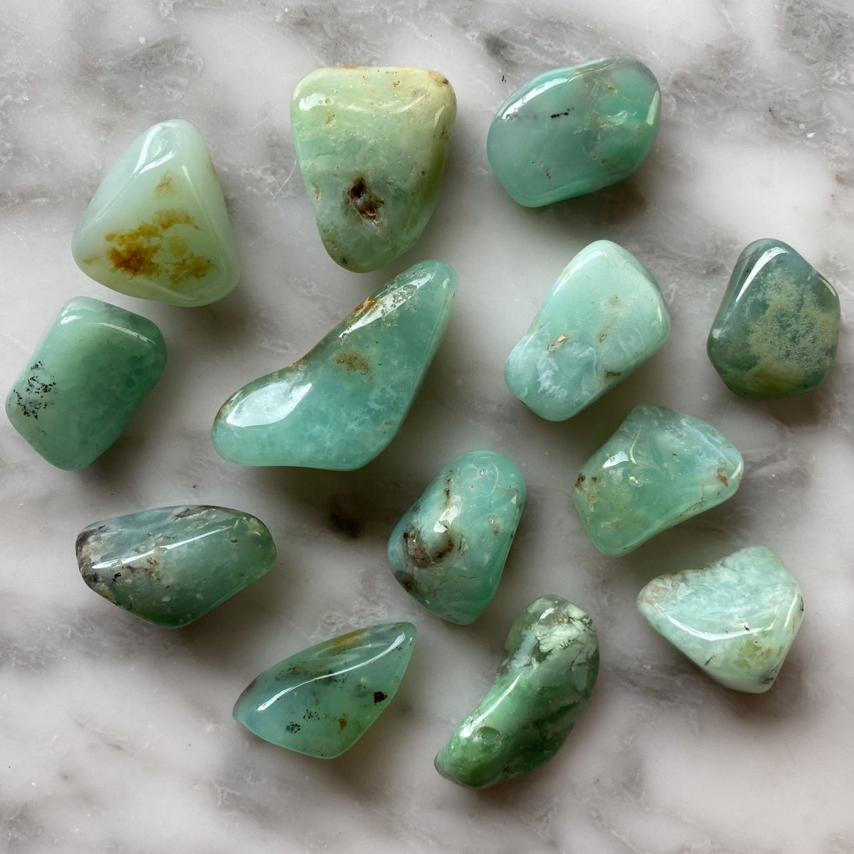 Tumbled Chrysoprase
