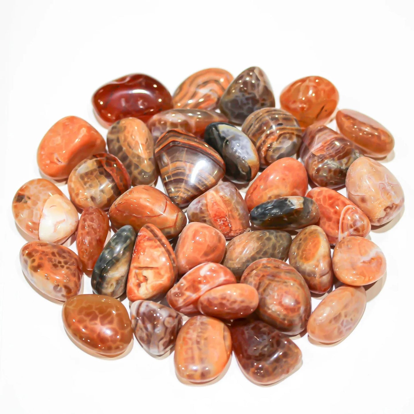 Tumbled Fire Agate