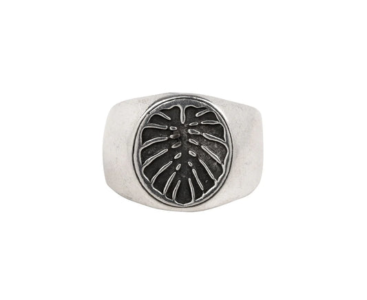 Monstera Signet Ring by Digby & Iona
