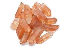 Raw Tangerine Quartz Points