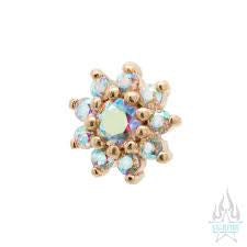 Eloise Flower Threadless End Earring and Body Jewelry by Buddha Organics