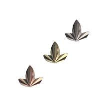 Gold Leaf Threadless End Body Jewelry by Buddha Organics