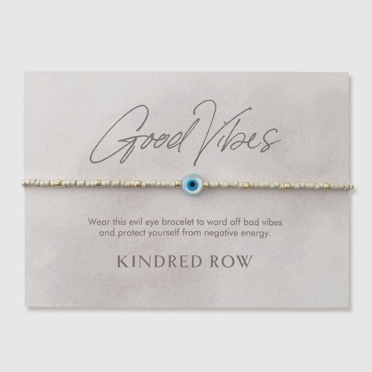 Evil Eye Beaded Bracelet, Cloud