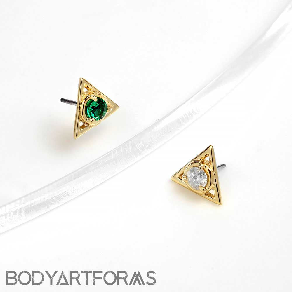 Triad with Gemstone Threadless End by Tawapa