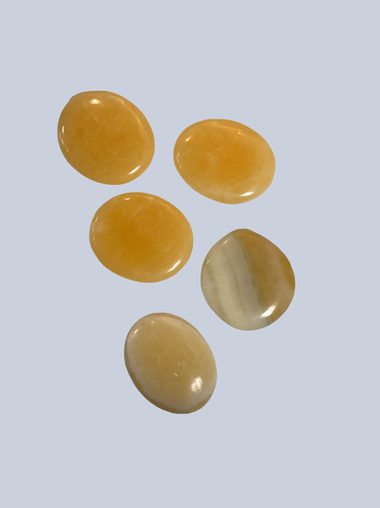 Orange Calcite Flat Stone