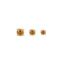 Citrine Prong Set Threadless End Body or Ear Jewlrey