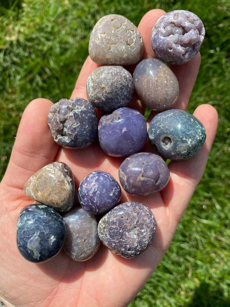 Tumbled Grape Agate