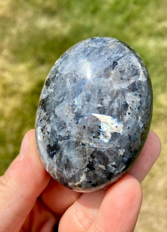 Larvikite Palm Stone