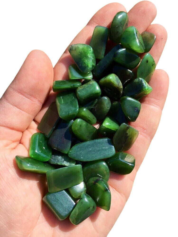 Tumbled Green Jade