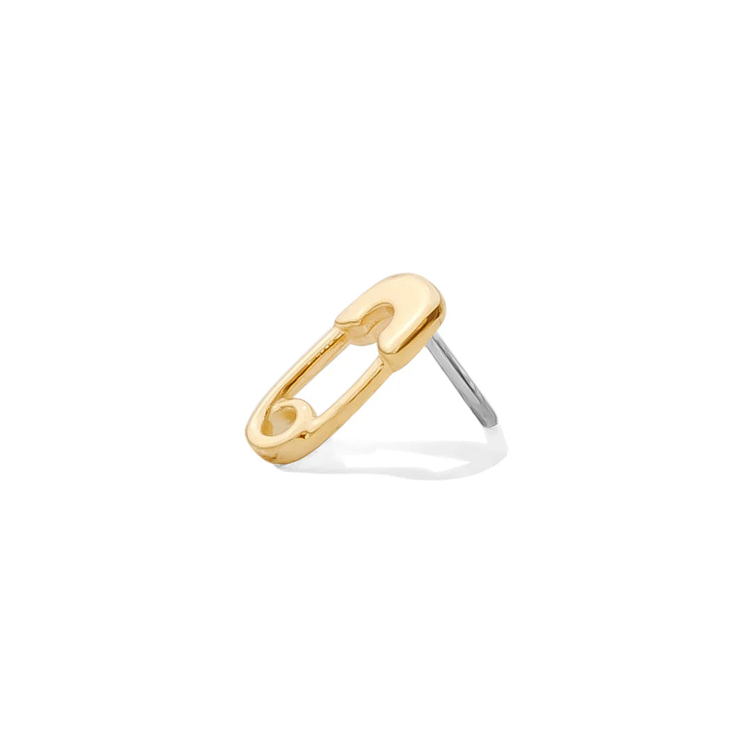 Safety Pin Threadless End Earring or Body Jewelry by Tawapa