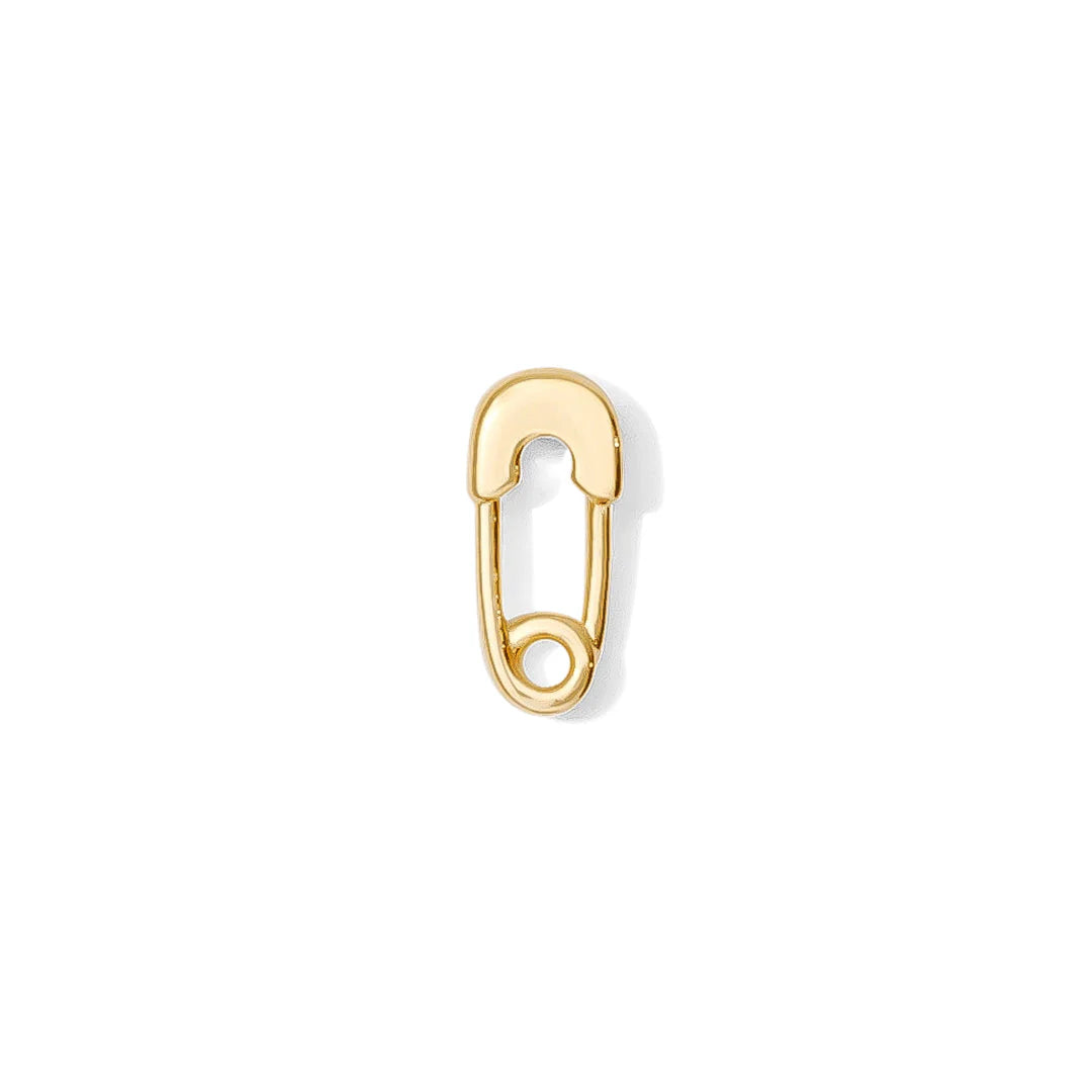 Safety Pin Threadless End Earring or Body Jewelry by Tawapa
