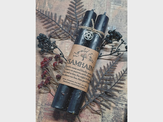 Samhain Ritual Candles Taper Halloween Candles