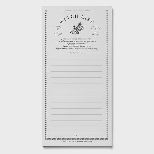 Witch List Notepad