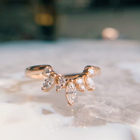 Marquise Butterfly Tiara Band